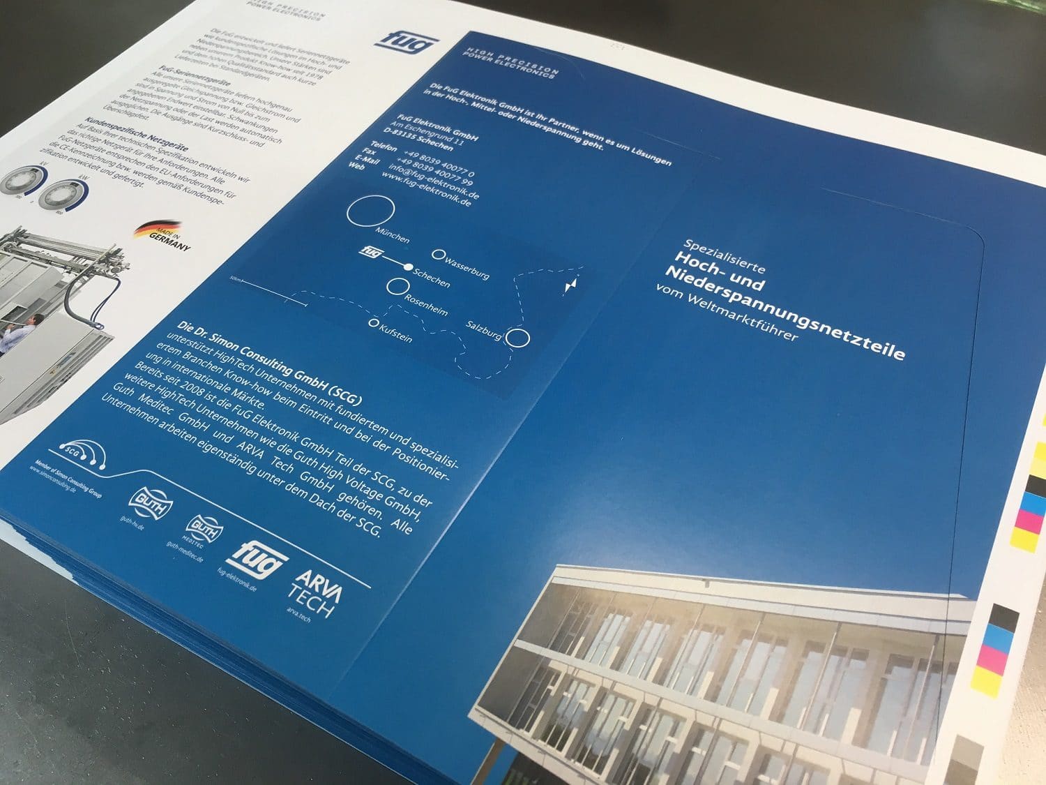 Flyer zum TecDay der FuG Elektronik GmbH gedruckt von Rapp-Druck GmbH