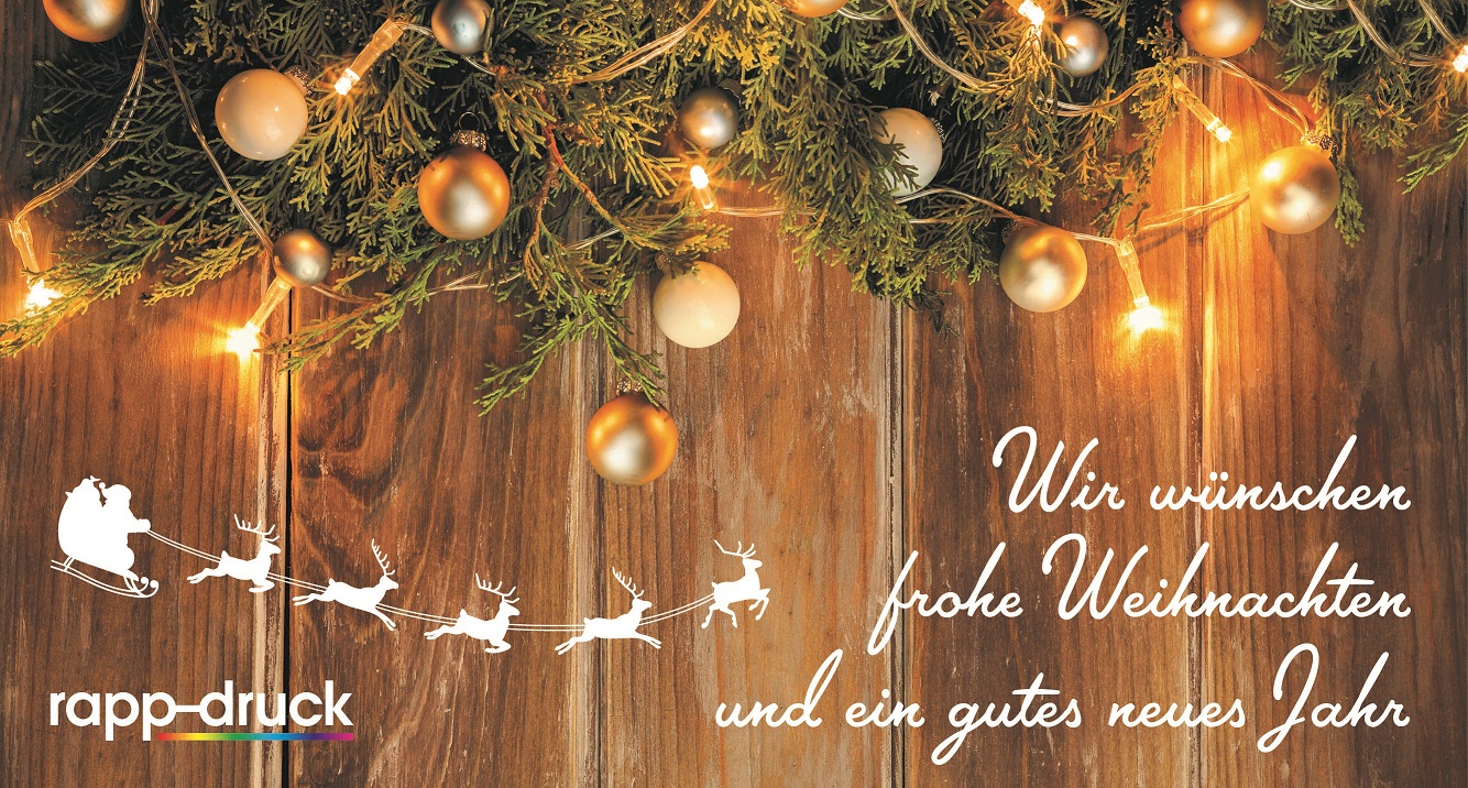 Druckerei Rapp-Druck Offsetdruck Weihnachtsgrüsse 2019