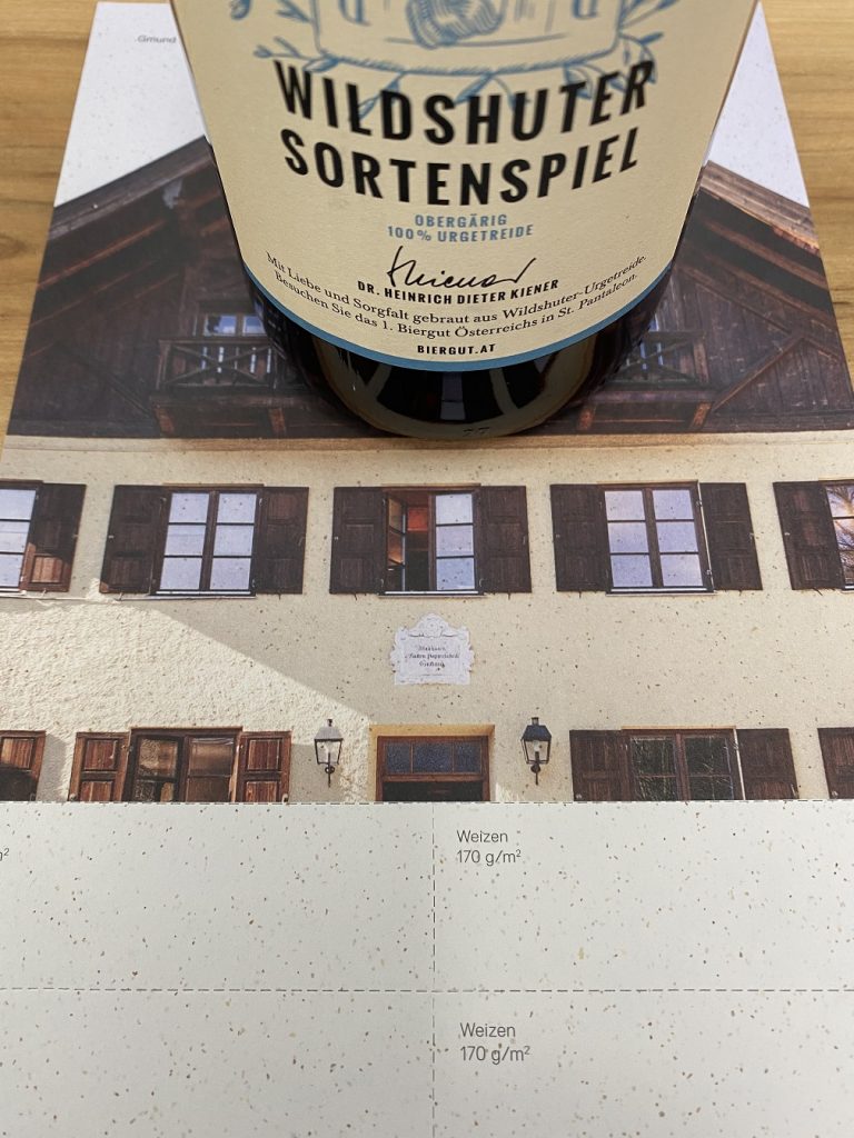 Rapp-Druck Gmund Bierpapier Sorte Weizen in 170 g/m²