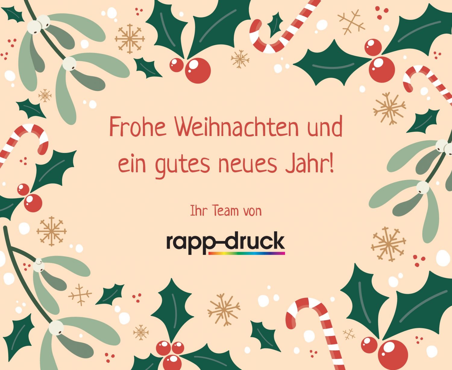 Weihnachtsgrüße 2020 der Druckerei Rapp-Druck