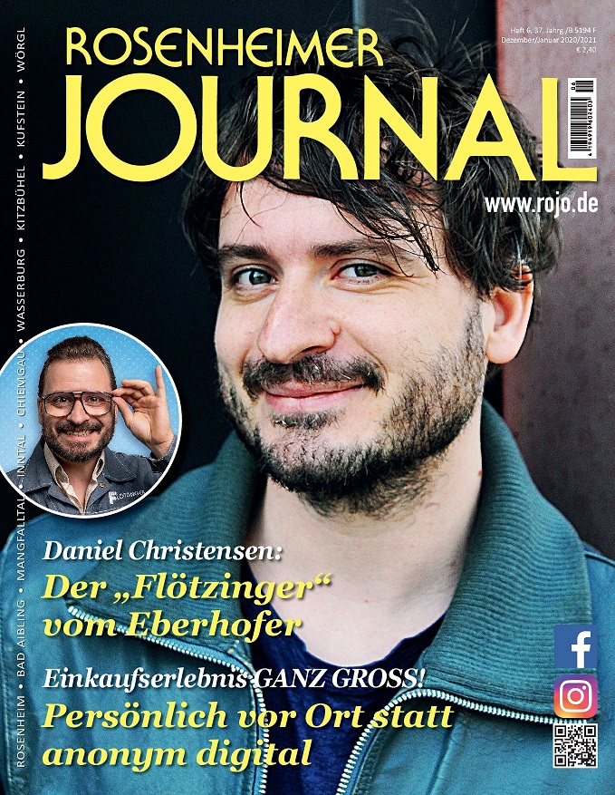 Titelbild des Rosenheimer Journal 12/2020 mit Daniel Christensen